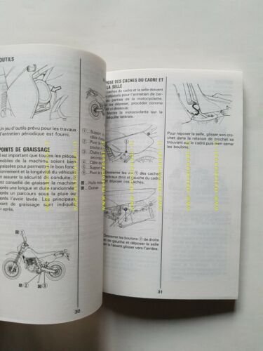 SUZUKI DR 650 SE 1996 manuale uso manutenzione FRANCESE originale …