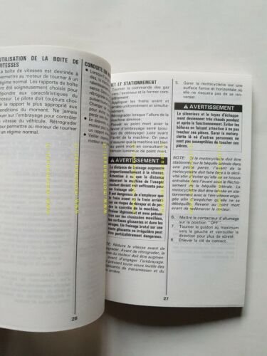 SUZUKI DR 650 SE 1996 manuale uso manutenzione FRANCESE originale …