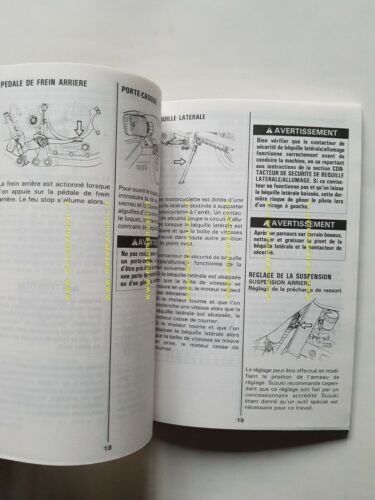 SUZUKI DR 650 SE 1996 manuale uso manutenzione FRANCESE originale …