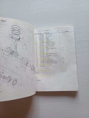 SUZUKI DR 750 S 1987-88 catalogo ricambi originale