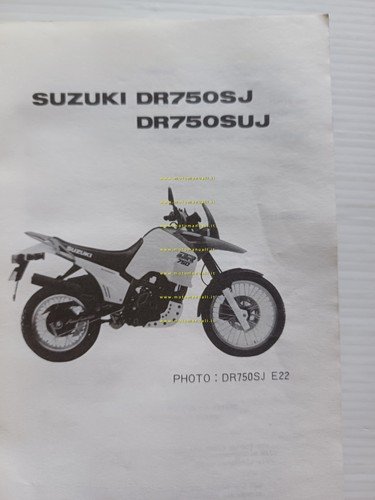 SUZUKI DR 750 S 1987-88 catalogo ricambi originale