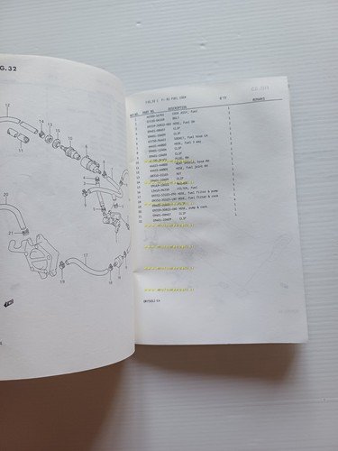 SUZUKI DR 750 S 1987-88 catalogo ricambi originale