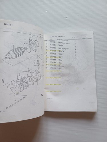 SUZUKI DR 750 S 1987-88 catalogo ricambi originale