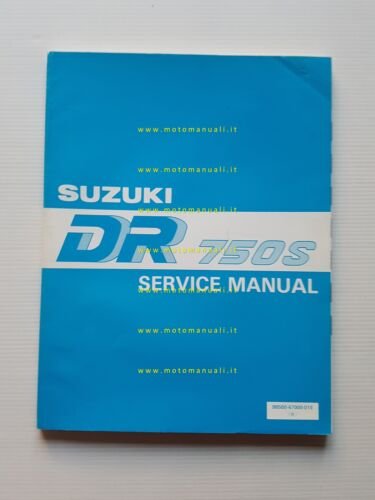 Suzuki DR 750 S 1988 manuale officina originale inglese