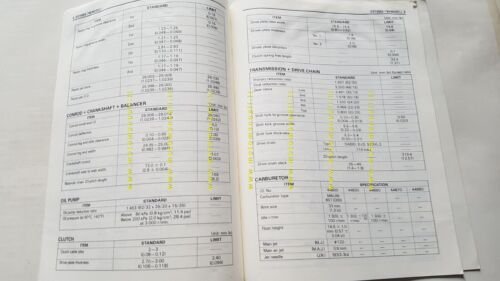 Suzuki DR 750 S AGGIORNAMENTO 1988 manuale officina INGLESE originale