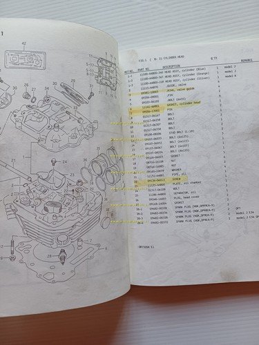 Suzuki DR 750 SJ-SK 1988-89 catalogo ricambi originale