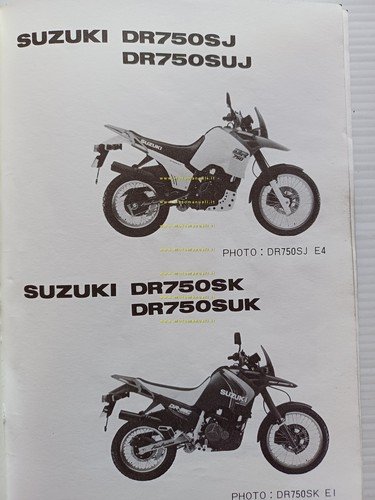 Suzuki DR 750 SJ-SK 1988-89 catalogo ricambi originale