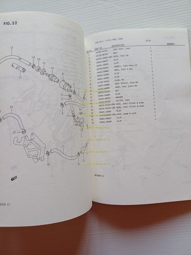 Suzuki DR 750 SJ-SK 1988-89 catalogo ricambi originale
