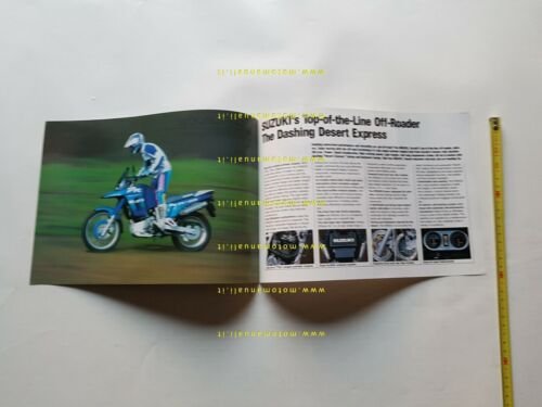 SUZUKI DR 800 S Enduro 1992 depliant INGLESE originale moto