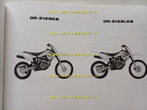 Suzuki DR-Z 125 K8 2007 catalogo ricambi ORIGINALE spare parts …