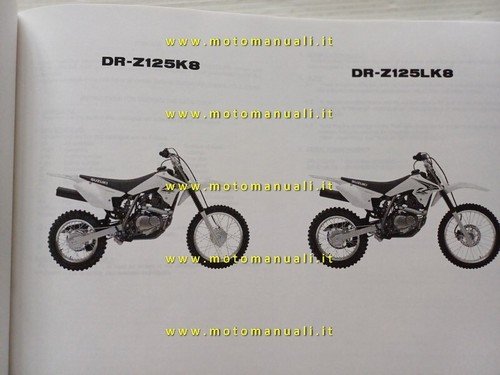 Suzuki DR-Z 125 K8 2007 catalogo ricambi ORIGINALE spare parts …
