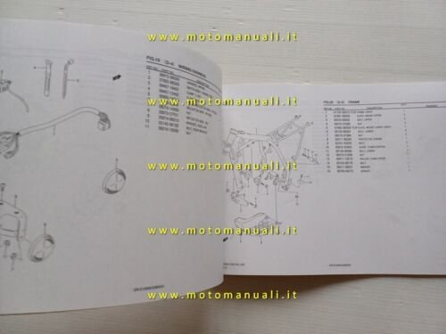 Suzuki DR-Z 125 K8 2007 catalogo ricambi ORIGINALE spare parts …