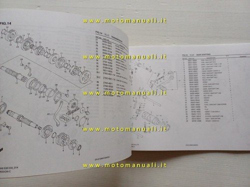 Suzuki DR-Z 125 K8 2007 catalogo ricambi ORIGINALE spare parts …