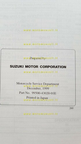 Suzuki DR-Z 400 E 2000 manuale officina ENGLISH originale WORKSHOP …