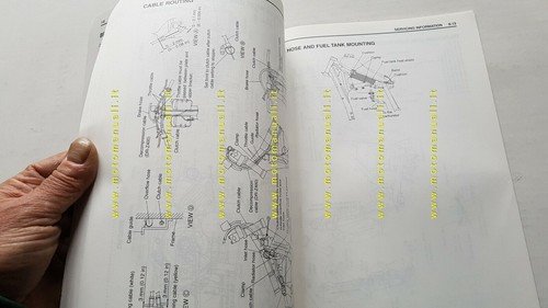 Suzuki DR-Z 400 E 2000 manuale officina ENGLISH originale WORKSHOP …