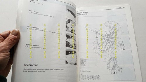 Suzuki DR-Z 400 E 2000 manuale officina ENGLISH originale WORKSHOP …