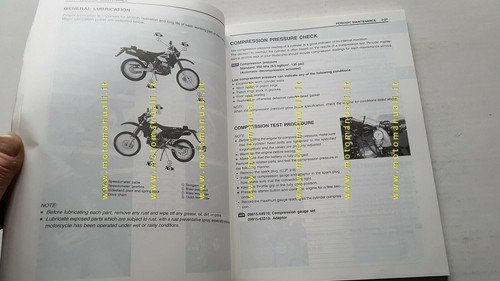 Suzuki DR-Z 400 S 2000 manuale officina ENGLISH originale WORKSHOP …