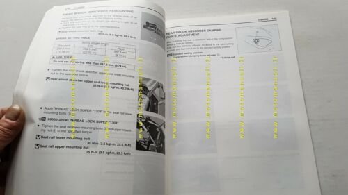 Suzuki DR-Z 400 S 2000 manuale officina ENGLISH originale WORKSHOP …