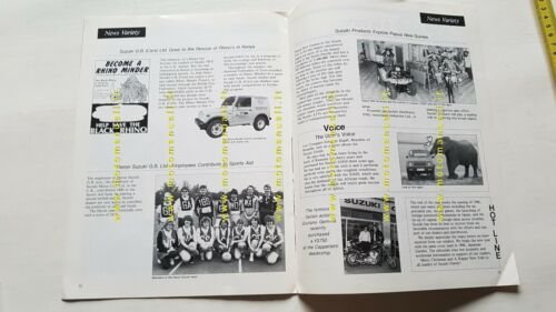 Suzuki Family 77 1986 rivista aziendale opuscolo NO depliant factory …