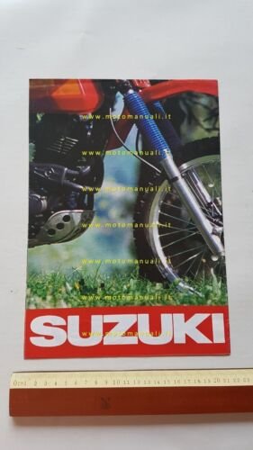 SUZUKI gamma produzione moto 1984-5 depliant POSTER ITALIANO originale
