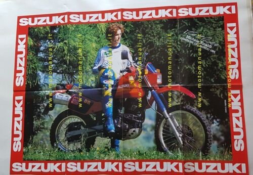 SUZUKI gamma produzione moto 1984-5 depliant POSTER ITALIANO originale