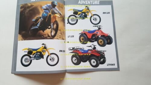 SUZUKI gamma produzione moto 1988 depliant ITALIANO originale brochure