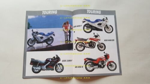 SUZUKI gamma produzione moto 1988 depliant ITALIANO originale brochure