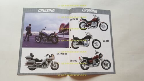 SUZUKI gamma produzione moto 1988 depliant ITALIANO originale brochure