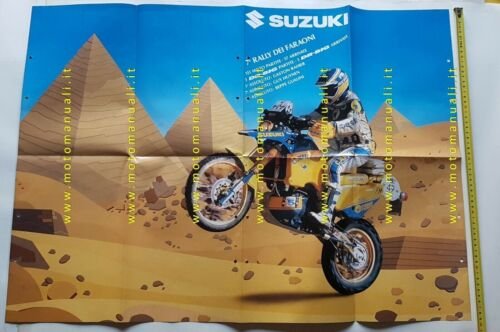SUZUKI gamma produzione moto 1988 depliant originale italiano brochure