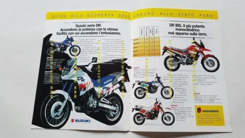 SUZUKI gamma produzione moto 1989 depliant ITALIANO originale brochure