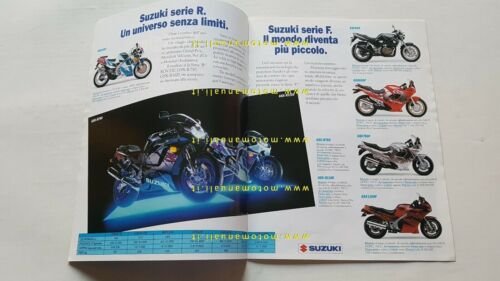 SUZUKI gamma produzione moto 1992 depliant ITALIANO originale brochure