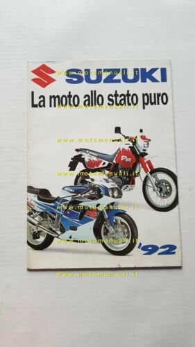 SUZUKI gamma produzione moto 1992 depliant originale italiano brochure