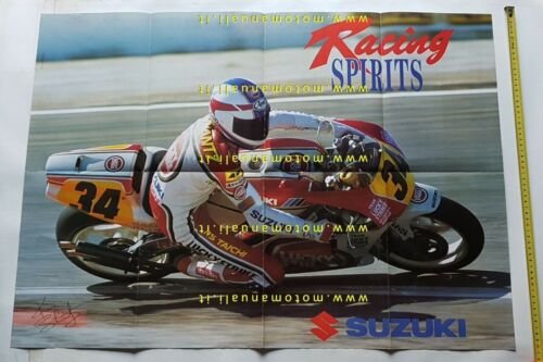 SUZUKI gamma produzione moto 1992 depliant originale italiano brochure