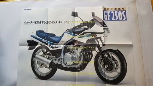 SUZUKI GF 250 S 1986 depliant GIAPPONESE cartella stampa originale …