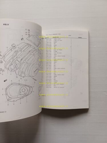 Suzuki GR 650 1983 catalogo ricambi originale spare parts catalogue