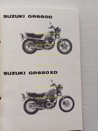 Suzuki GR 650 1983 catalogo ricambi originale spare parts catalogue
