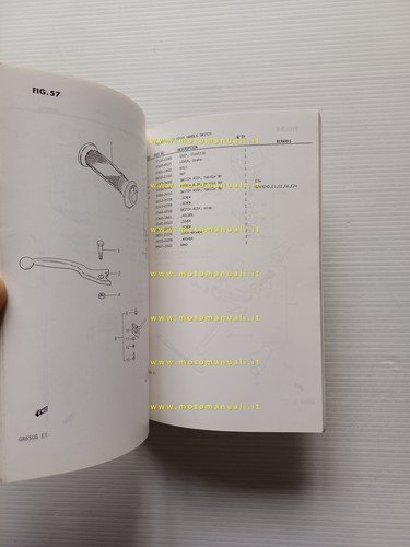 Suzuki GR 650 1983 catalogo ricambi originale spare parts catalogue