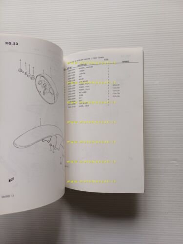 Suzuki GR 650 1983 catalogo ricambi originale spare parts catalogue