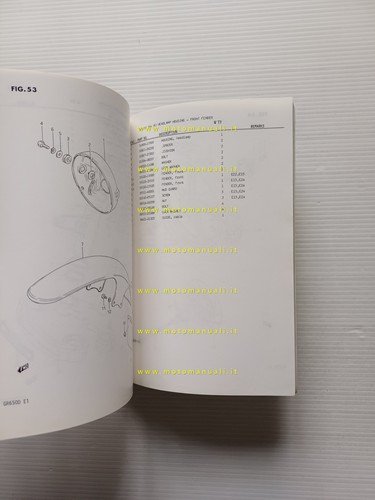 Suzuki GR 650 1983 catalogo ricambi originale spare parts catalogue