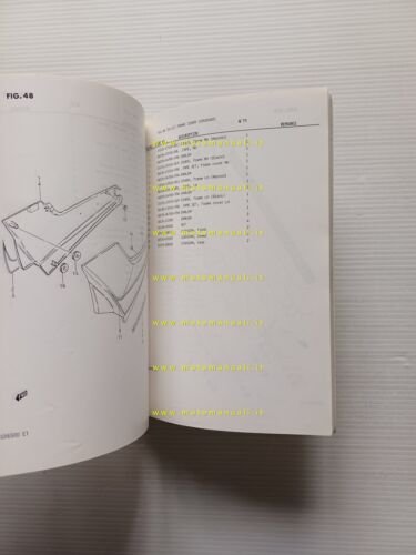 Suzuki GR 650 1983 catalogo ricambi originale spare parts catalogue