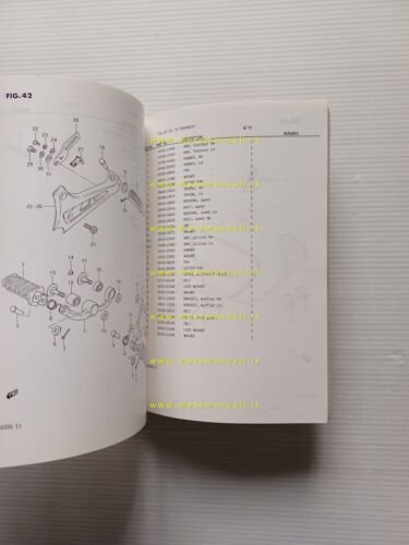 Suzuki GR 650 1983 catalogo ricambi originale spare parts catalogue