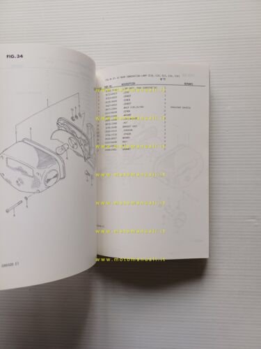 Suzuki GR 650 1983 catalogo ricambi originale spare parts catalogue