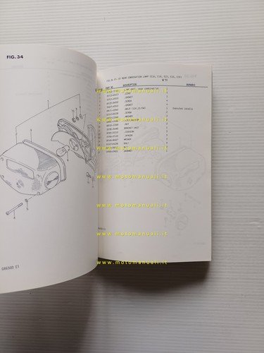 Suzuki GR 650 1983 catalogo ricambi originale spare parts catalogue