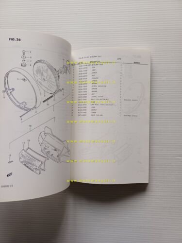 Suzuki GR 650 1983 catalogo ricambi originale spare parts catalogue