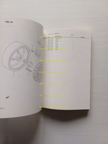 Suzuki GR 650 1983 catalogo ricambi originale spare parts catalogue
