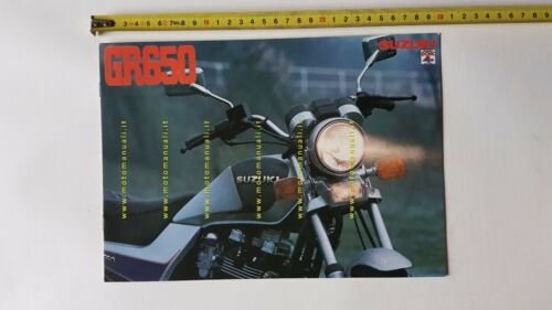 Suzuki GR 650 1983 circa depliant ITALIANO moto originale brochure