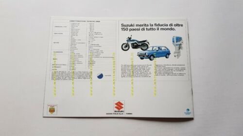 Suzuki GR 650 1983 circa depliant ITALIANO moto originale brochure