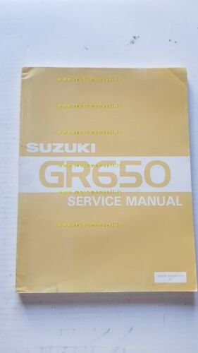 SUZUKI GR 650 1983 manuale officina INGLESE originale workshop manual
