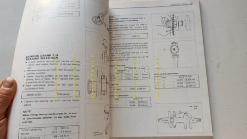 SUZUKI GR 650 1983 manuale officina INGLESE originale workshop manual