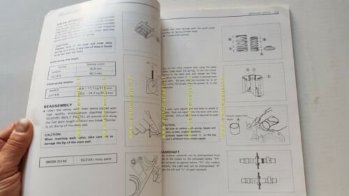 SUZUKI GR 650 1983 manuale officina INGLESE originale workshop manual